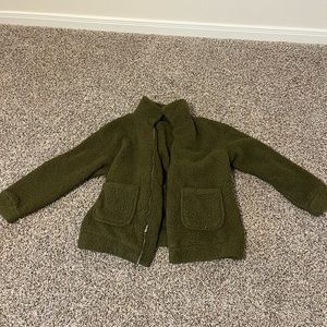 Green Sherpa Jacket - M